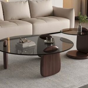 Wood & Glass coffee table